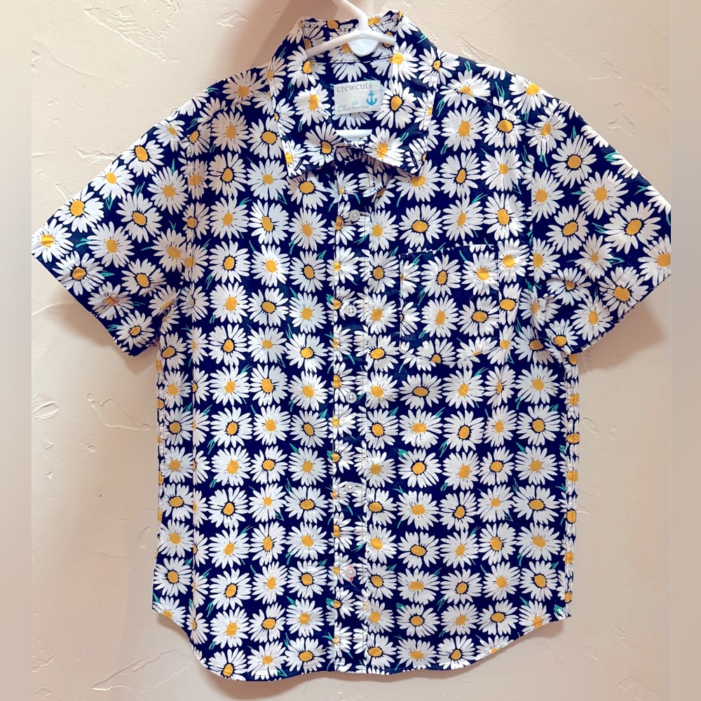 CLEARANCE SPECIAL: J. Crew “Crewcuts” Boys Daisy Print Button-Down Shirt